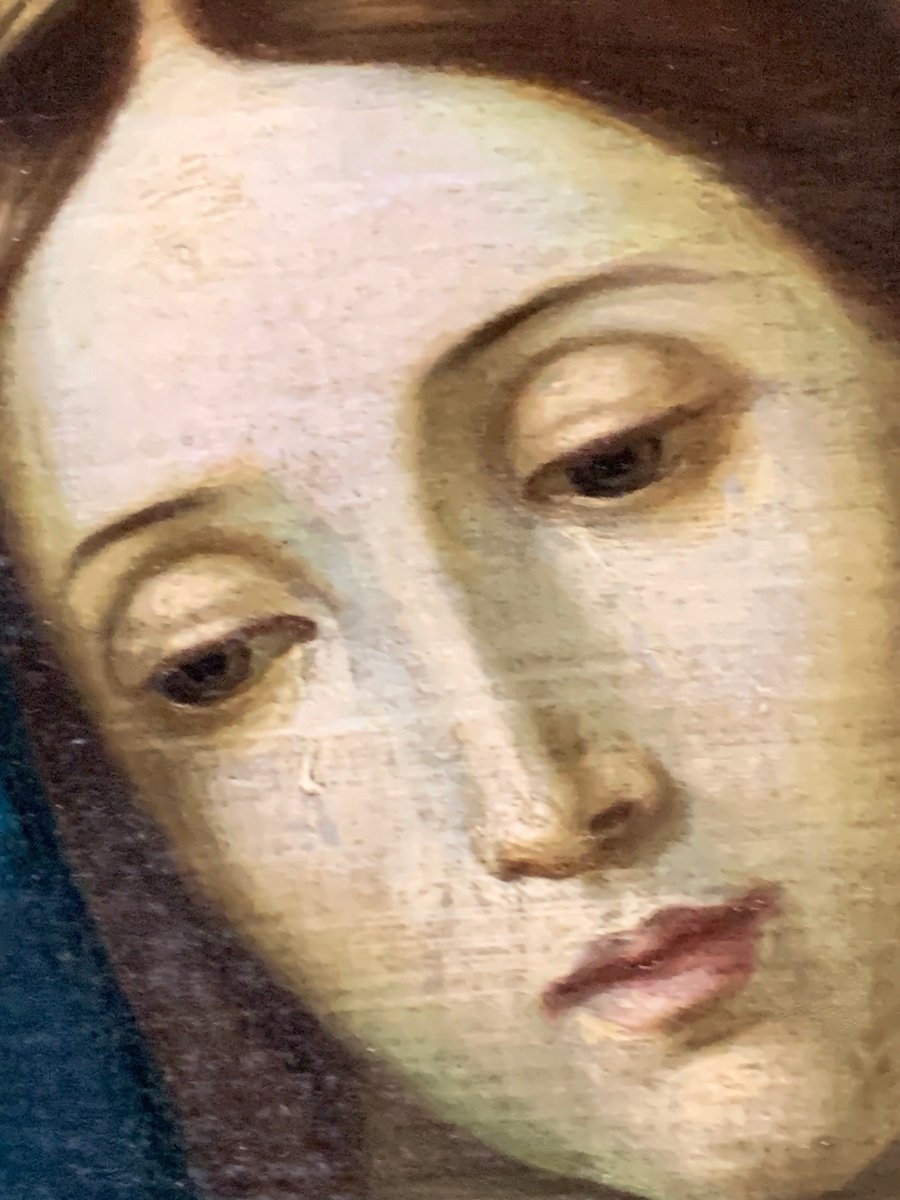 School Late XVIII Virgin Mary Crying-photo-3